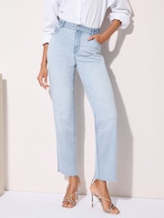 Friends Like These Bleach Denim Comfort Stretch Straight Leg Jeans - Image 1 of 4