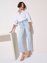 Friends Like These Bleach Denim Comfort Stretch Straight Leg Jeans - Image 2 of 4