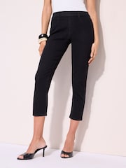 Friends Like These Black 3/4 Length Jeans - Image 2 of 5
