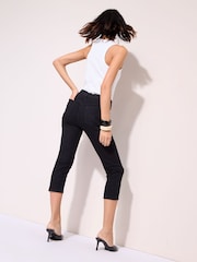 Friends Like These Black 3/4 Length Jeans - Image 5 of 5