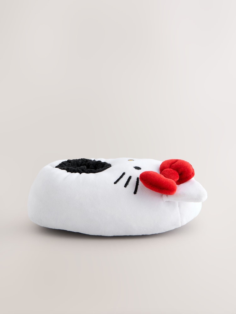 White Hello Kitty Plush Slippers - Image 2 of 5