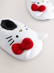 White Hello Kitty Plush Slippers - Image 4 of 5