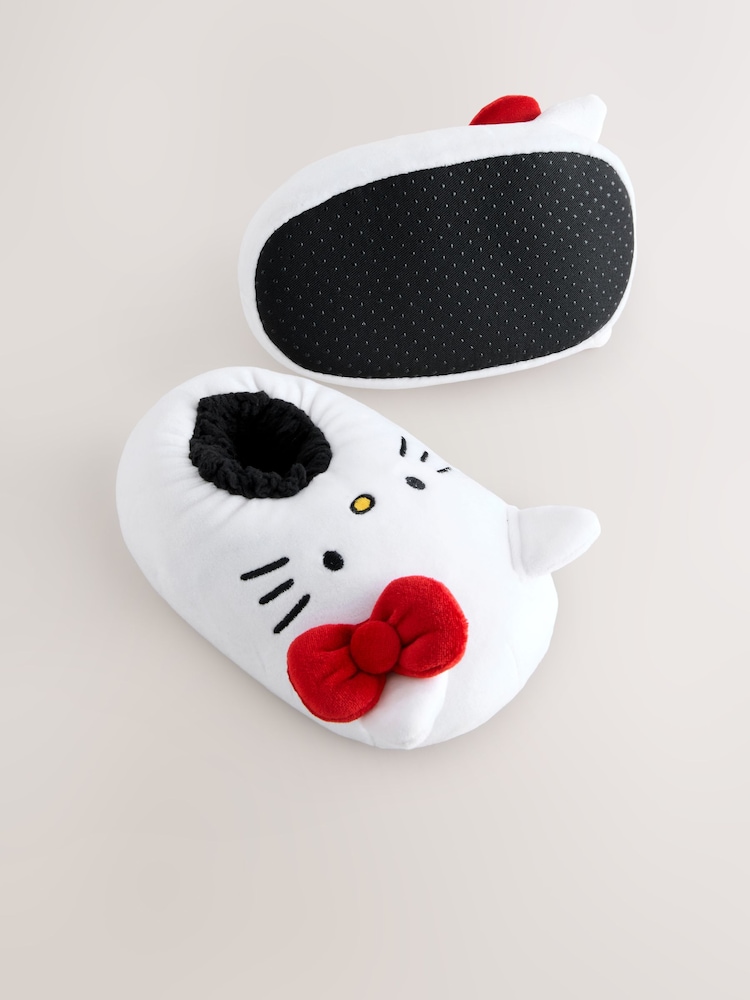 White Hello Kitty Plush Slippers - Image 5 of 5