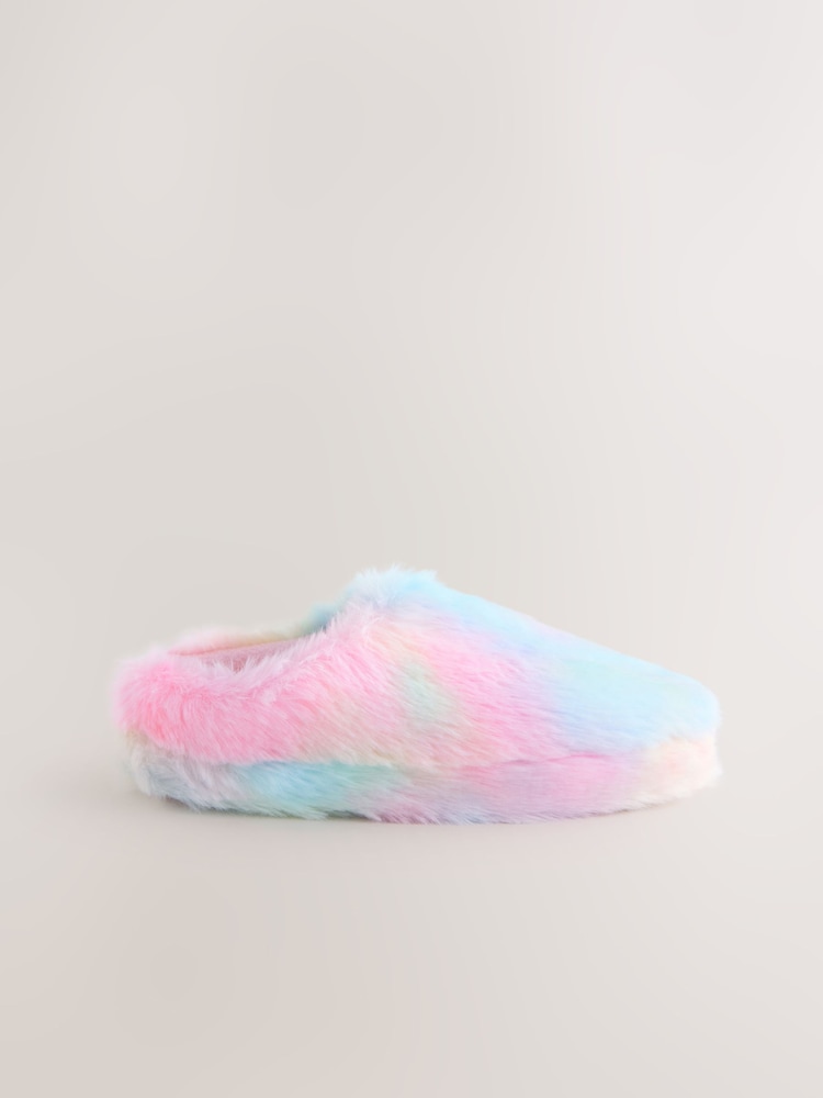 Arcoíris - Faux Fur Mule SlippersS - Imagen 2 de 5