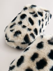 Animal Print Faux Fur Mule Slipper - Image 3 of 5