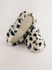 Animal Print Faux Fur Mule Slipper - Image 4 of 5