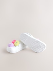 White Monster Slippers Clogs - Image 5 of 6