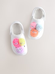 White Monster Slippers Clogs - Image 6 of 6