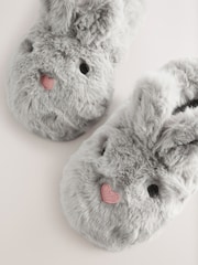 Grey Bunny Character Slippers - Image 3 of 5