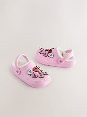 Pink Heart Slippers Clogs - Image 1 of 6