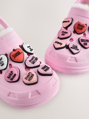 Pink Heart Slippers Clogs - Image 4 of 6