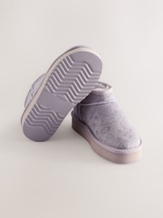 Lilac Purple Character Slipper Ankle Boots - Image 3 of 5