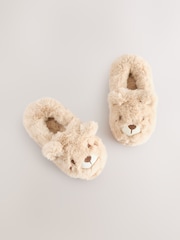 Neutral Brown Bear Character Slippers - Image 4 of 5
