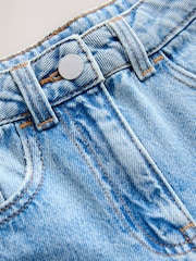 Light Blue Denim Floral Embellished Flare Jeans (3-16yrs) - Image 5 of 5