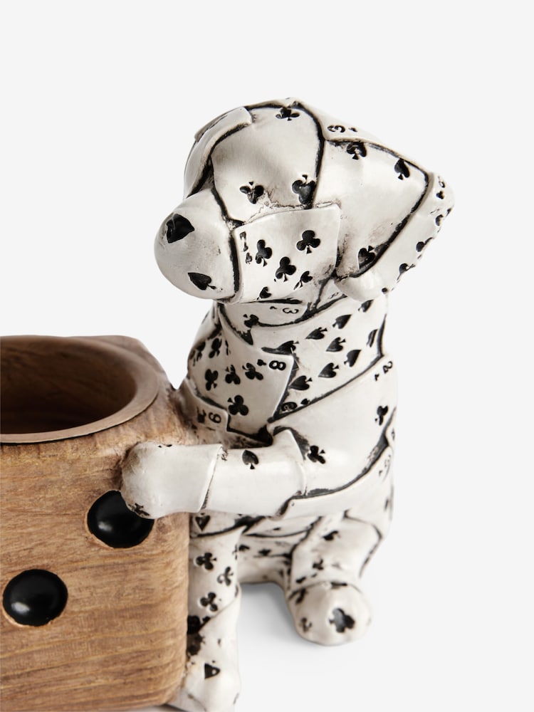 White/Black Ace the Dalmatian Bronx Tea Light Holder - Image 6 of 6