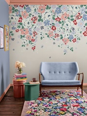 Cath Kidston Cream Clifton Floral Fixed Size 4M Mural - Image 1 of 2