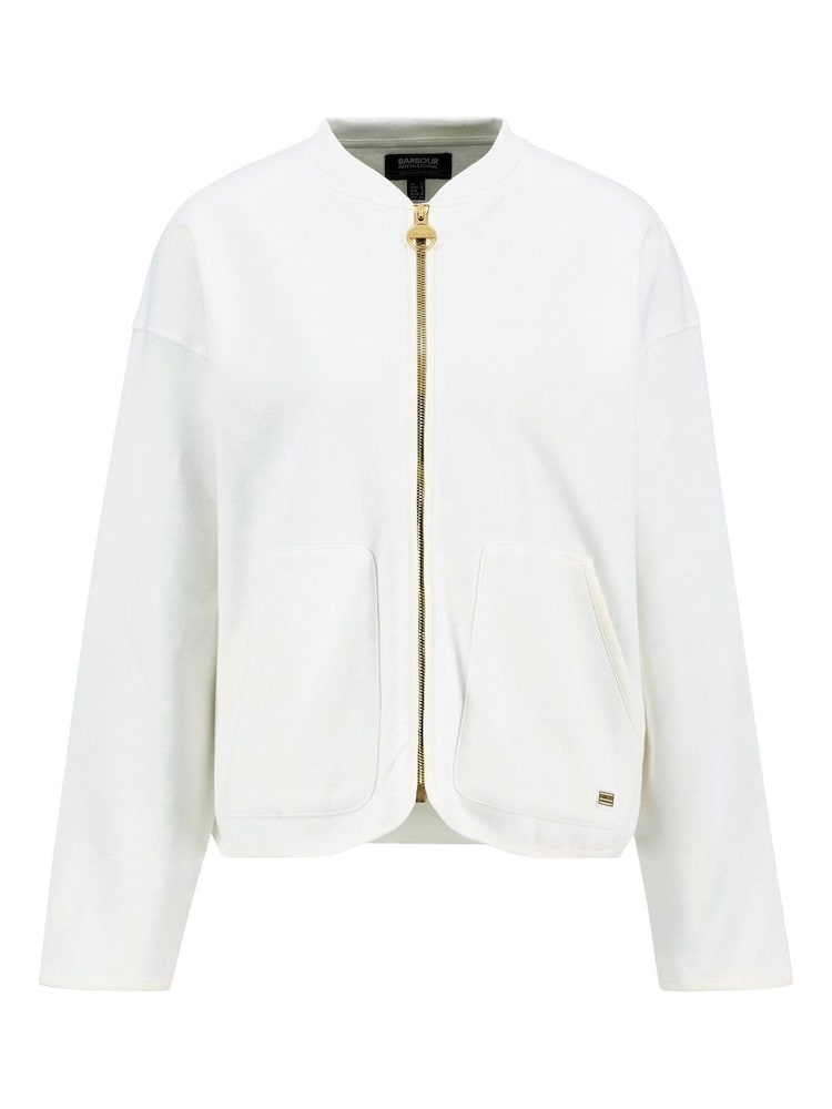 Barbour® International Clara Sweat 100% Cotton Bomber Jacket - Image 5 of 5 Barbour® International Clara Sweat 100% Cotton Bomber Jacket - Image 5 of 5