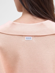 Barbour® International Orange Natalia Knitted T-Shirt - Image 4 of 5