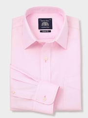 Розовый - The Savile Row Company 100% Cotton Classic Fit Non-Iron Shirt - Image 1 of 3