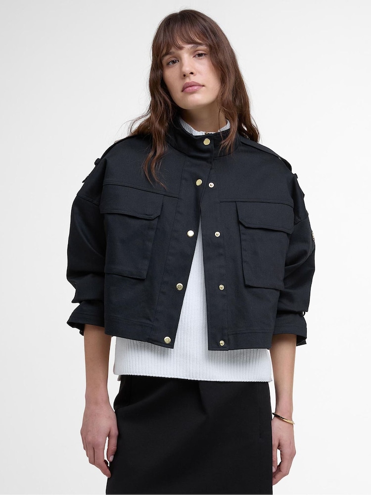 Barbour® International Electra Utility Casual Black Jacket - Image 1 of 5