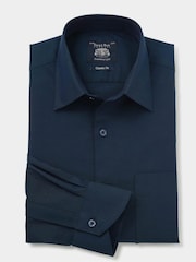 The Savile Row Company Classic Fit 100% Cotton Herringbone Formal Shirt - Image 3 of 5