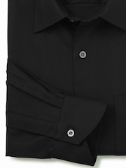 The Savile Row Company Classic Fit 100% Cotton Herringbone Formal Shirt - Image 4 of 5