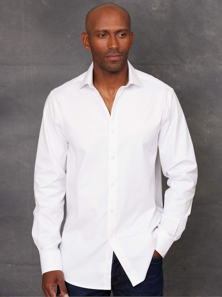 The Savile Row Company Stretch 100% Cotton Formal Shirt - Image 2 of 5