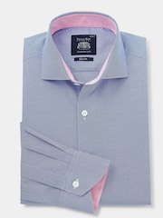 The Savile Row Company 100% Cotton Dobby Smart-Casual Shirt - Image 3 of 5