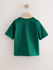 Green Wild One Tiger 100% Cotton Short Sleeve Graphic Print T-Shirt (3mths-8yrs) - Image 2 of 4