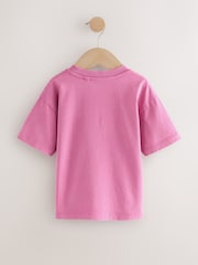 Pink Acid Wash Skate Club 100% Cotton Short Sleeve Graphic Print T-Shirt (3mths-8yrs) - Image 2 of 4