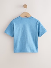 Blue Peekaboo Bear Print Short Sleeve Interactive Appliqué T-Shirt (3mths-7yrs) - Image 3 of 5