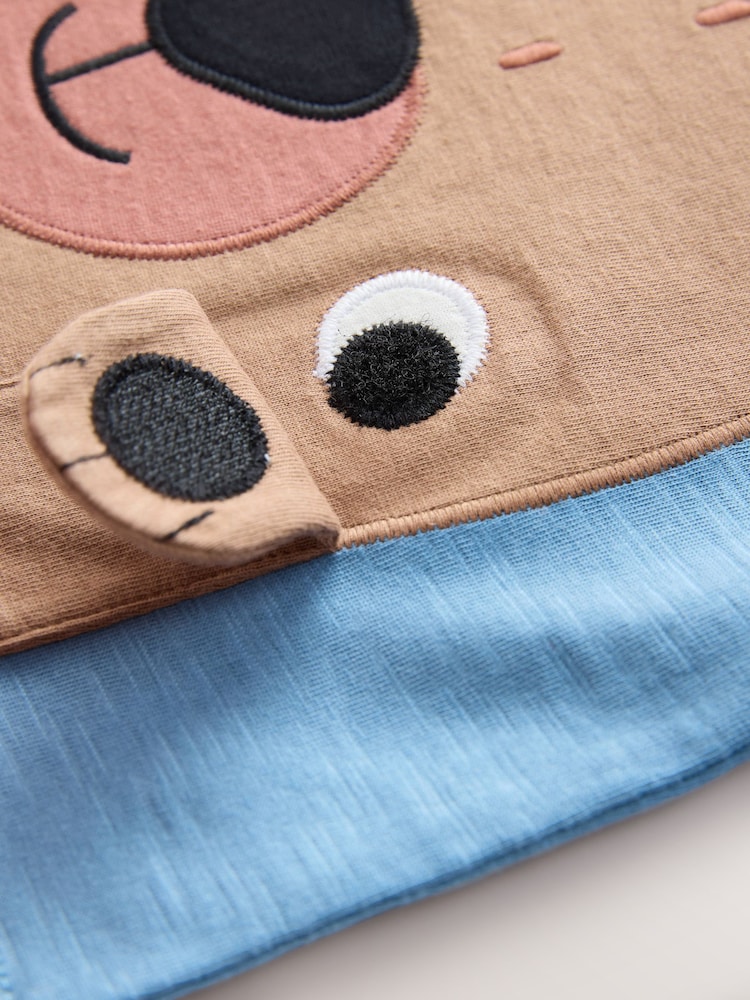 Blue Peekaboo Bear Print Short Sleeve Interactive Appliqué T-Shirt (3mths-7yrs) - Image 5 of 5