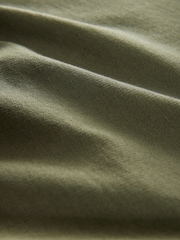 The Set Khaki Green/Brown Crew Neck Loopback 100% Cotton Sweat Dress 2 Pack - Image 3 of 3