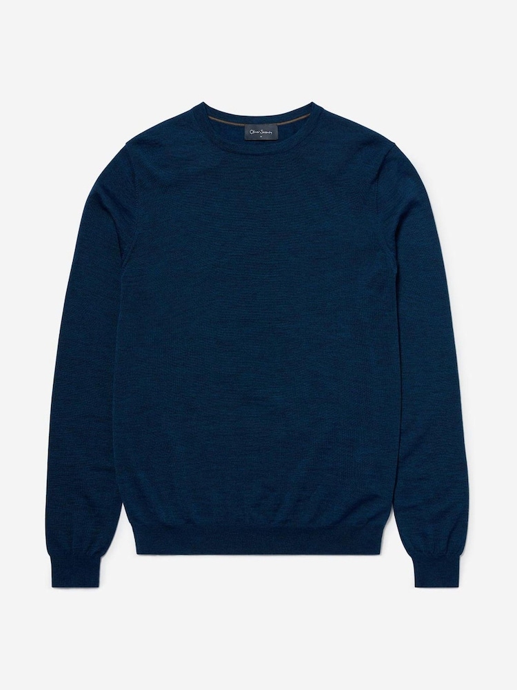 Oliver Sweeney Merino Wool Crew Neck Jumper - Image 5 of 5