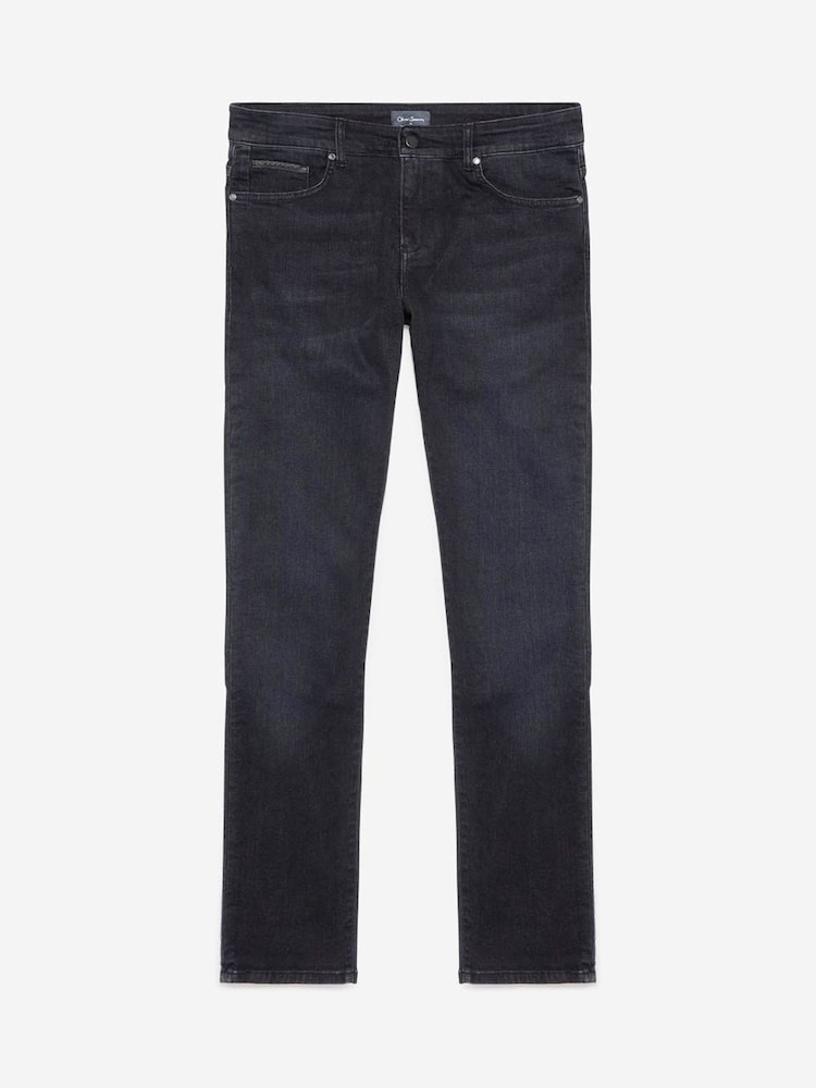 Oliver Sweeney Grey 100% Cotton Stretch Denim Jeans - Image 5 of 5