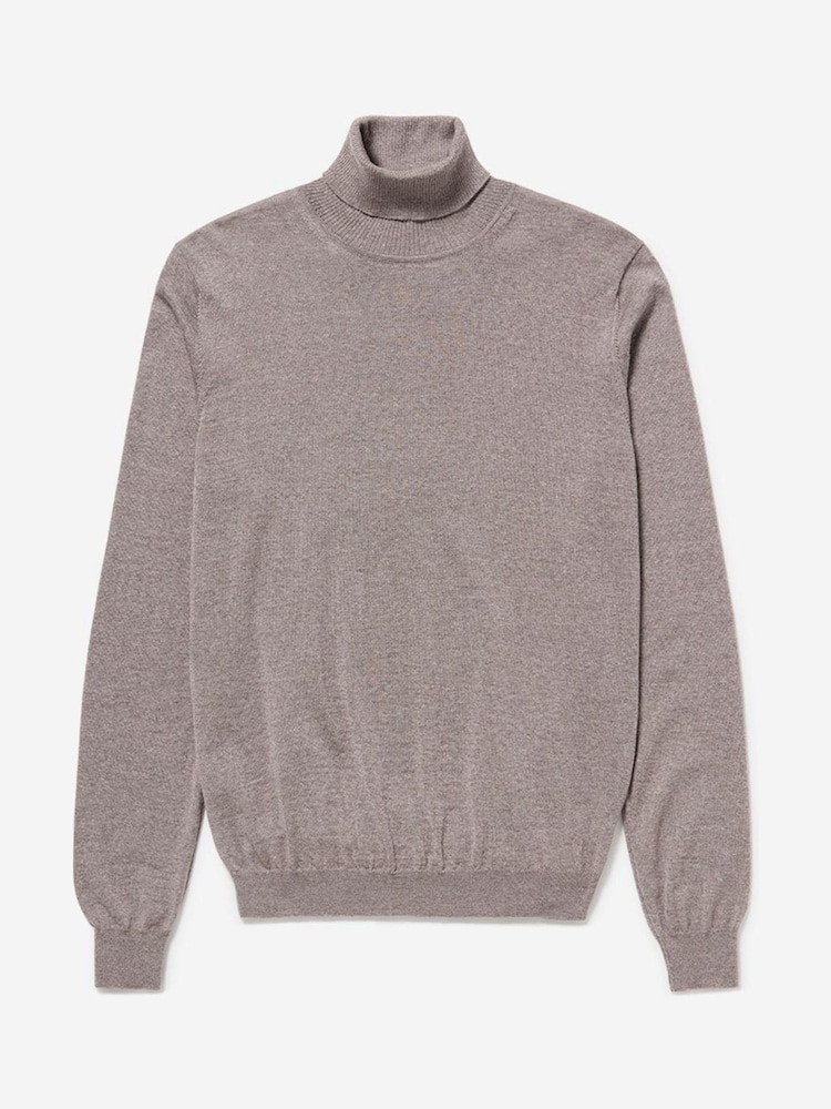 Oliver Sweeney 100% Merino Wool Roll Neck Jumper - Image 4 of 4