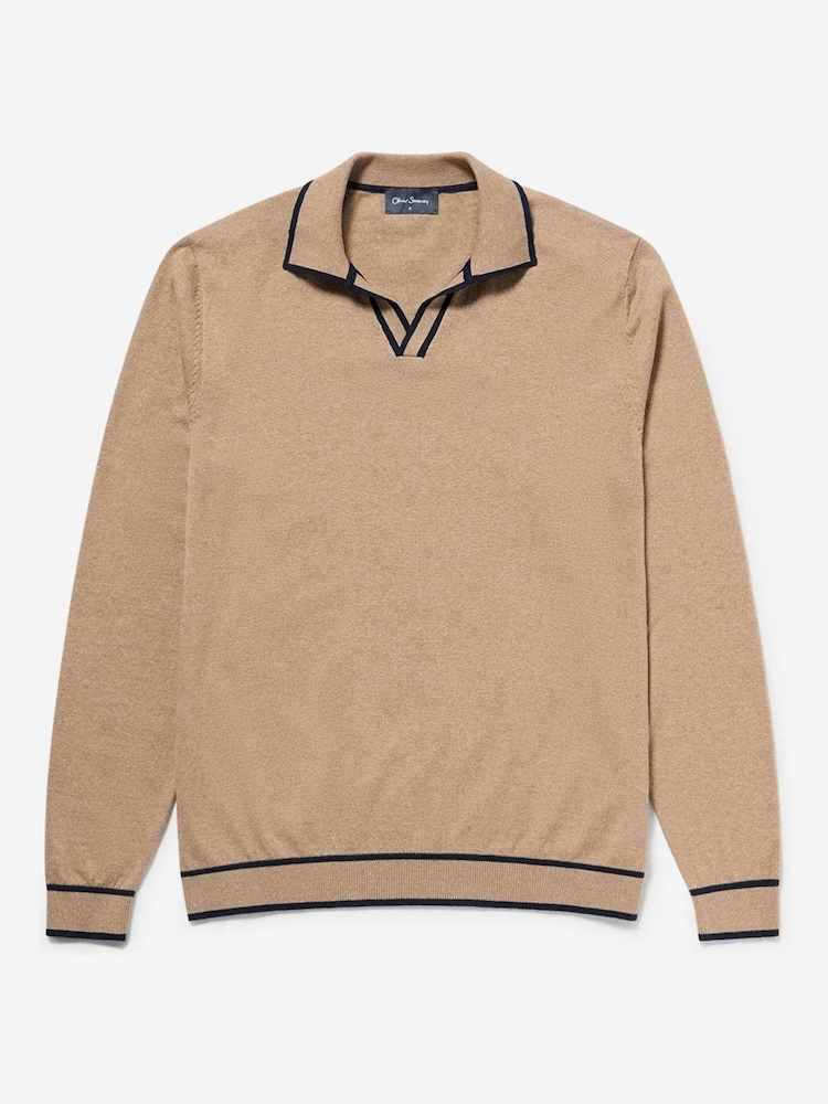 Oliver Sweeney Long Sleeve Polo Shirt - Image 5 of 5