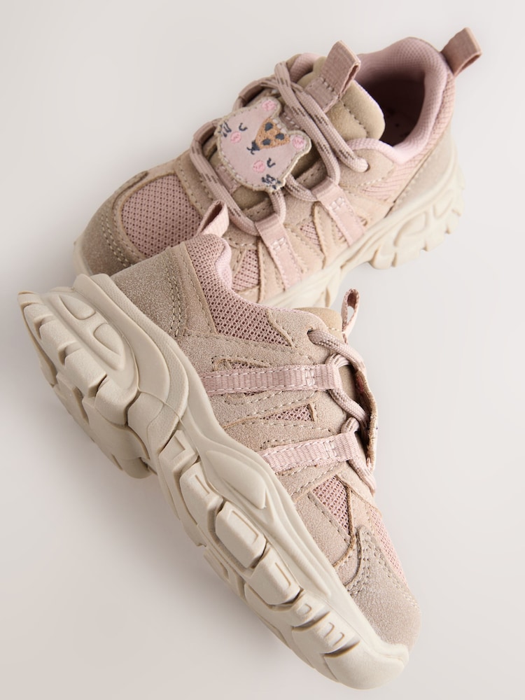 Mocha Brown Bear Chunky Trainers - Image 2 of 5