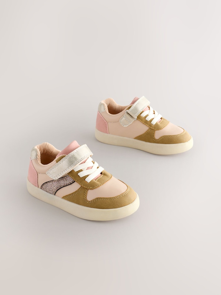 Neutral Touch Fastening Lace Elastic Trainers - Image 1 of 6