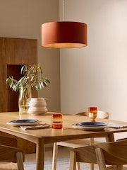 MADE.COM Orange/Pink Oro Pendant Drum Lamp Shade - Image 1 of 4