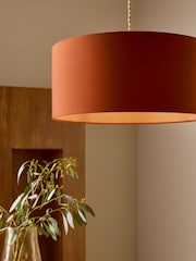 MADE.COM Orange/Pink Oro Pendant Drum Lamp Shade - Image 2 of 4