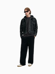 AllSaints Black Raven Crew 100% Organic Cotton Jumper - Image 2 of 5