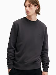 AllSaints Black Raven Crew 100% Organic Cotton Jumper - Image 3 of 5