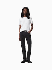 AllSaints White Figure Shortsleeve Crew 100% Cotton T-Shirt - Image 3 of 7