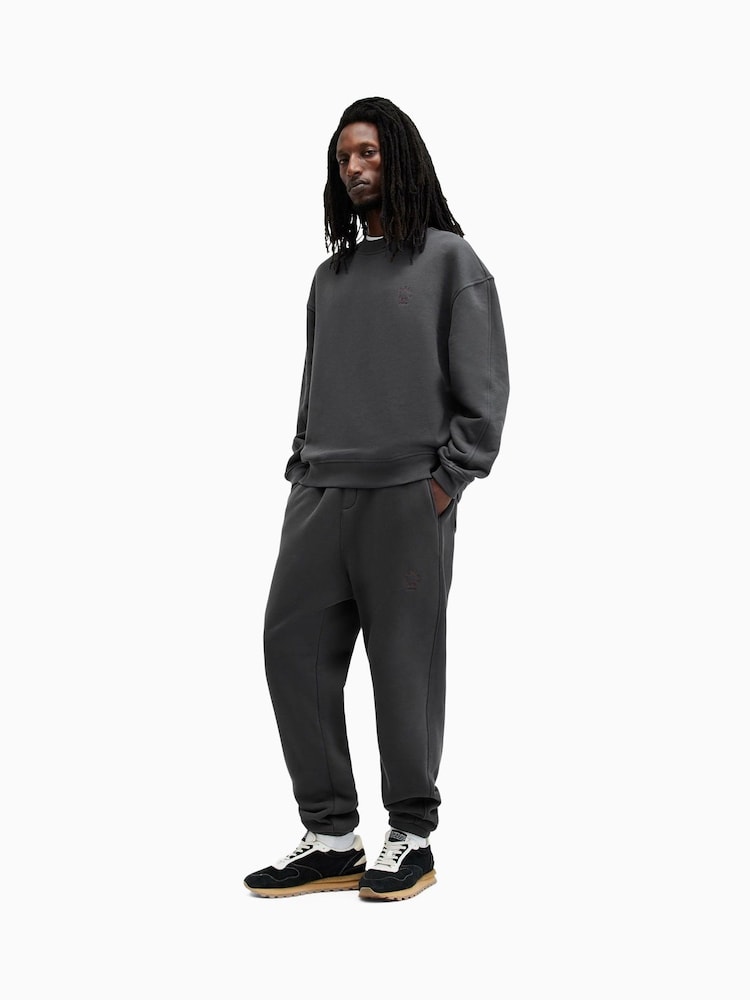 AllSaints Black 100% Organic Cotton Haven Sweatpants - Image 2 of 9