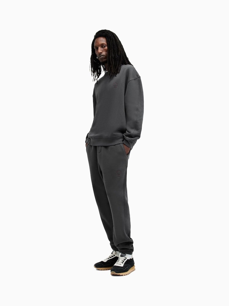 AllSaints Black 100% Organic Cotton Haven Sweatpants - Image 4 of 9