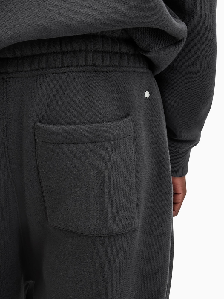 AllSaints Black 100% Organic Cotton Haven Sweatpants - Image 5 of 9
