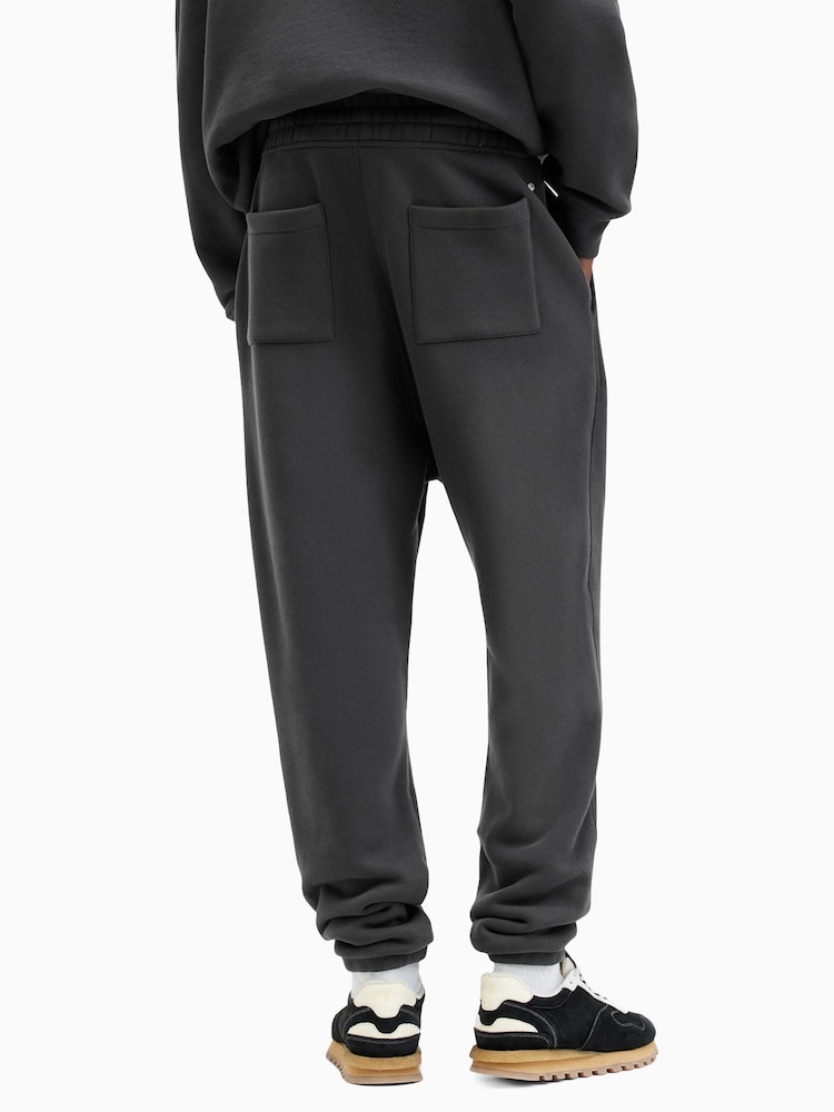 AllSaints Black 100% Organic Cotton Haven Sweatpants - Image 7 of 9