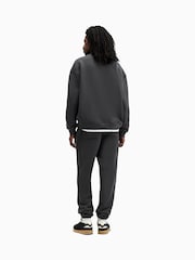 AllSaints Black 100% Organic Cotton Haven Sweatpants - Image 8 of 9