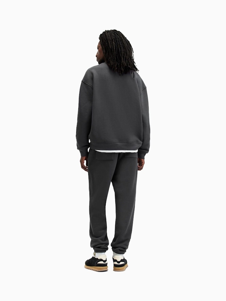 AllSaints Black 100% Organic Cotton Haven Sweatpants - Image 8 of 9